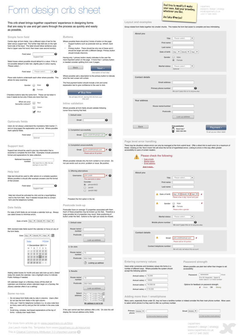 form design guidelines